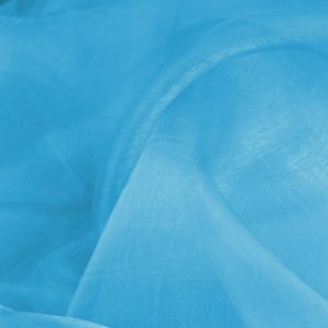 Sky Blue Plain Organza Fabric