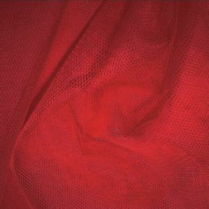Strawberry Red Plain Dress Net