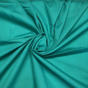 Teal Plain Polycotton Fabric