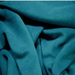 Teal Plain Antipil Fleece Fabric