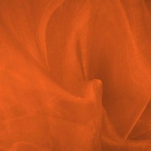 Terracotta Plain Organza Fabric
