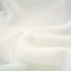 White Plain Antipil Fleece Fabric
