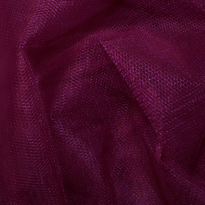 Wine Plain Dress Net