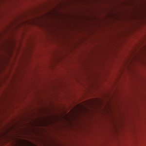 Wine Burgandy Plain Organza Fabric