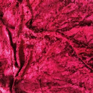 Wine Red Plain Crushed Velvet Fabric