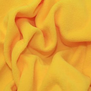 Yellow Plain Antipil Fleece Fabric