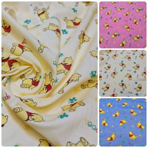 Winnie The Pooh Printed Polycotton Fabric