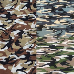 Army Military Camouflage Printed Polycotton Fabric