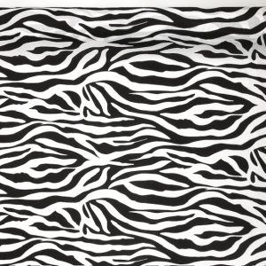 Zebra Print Animal Polycotton Fabric