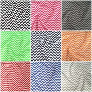 6mm Chevron Zig Zag Polycotton Fabric