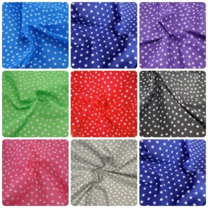 6mm Small Stars Polycotton Fabric